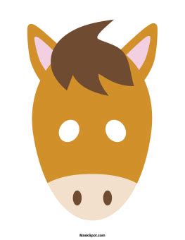printable horse mask