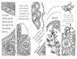 Bible Printable Journaling Coloring Margin Strips Bookmark sketch template