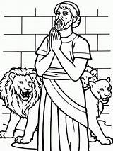 Daniel Den Coloring Lions Bible Lion Pages God El Profeta Pray Praying Sunday Para Preschool School Colorear Leones Dibujos Biblia sketch template