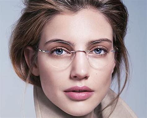 fashion titanium rimless reading glasses ultra light women alloy