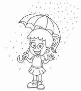 Coloring Pages Rain Windy Printable Momjunction Comments Moon sketch template