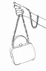 Chanel Purse Getdrawings Drawing sketch template