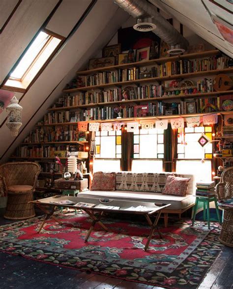 attic library decor ideas homemydesign