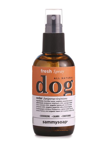 natural dog fresh spray cedar   baths sammysoap