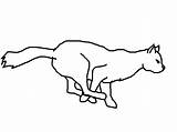 Cat Running Cartoon Clipart Lineart Line Scared Realistic Coloring Cliparts Library Clip Clipartbest Popular sketch template