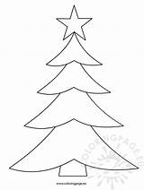 Christmas Tree Coloring Printable Pages sketch template