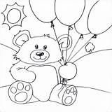 Balloons Globos Oso Ursinhos Ursos Osos Urso Familyfriendlywork Desde Animais sketch template