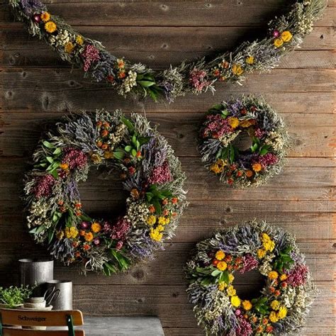 Farmers Market Herb Wreath Williamssonoma Dried Flower Wreaths