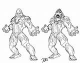 Bigfoot Coloring Pages Sasquatch Finding Printable Drawing Big Colouring Sketch Designlooter Definition Getdrawings Drawings 18kb 610px Library Clipart Popular sketch template