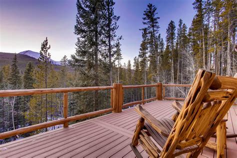 apre ski spruce log cabin rustic deck denver  mountain log homes