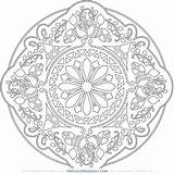 Mandala sketch template