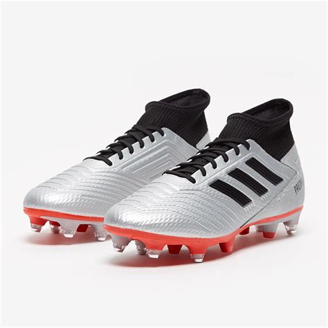 adidas predator  sg silver metalliccore blackred soft ground mens boots prodirect
