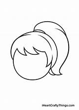 Ponytail Finalize Iheartcraftythings sketch template