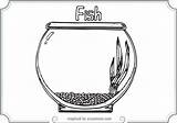 Coloring Fish Bowl Printable Pages Empty Outline Template Library Clipart Popular Coloringhome sketch template