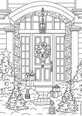 Christmas Coloring Pages Porch Joy Adult Favoreads Printable Books Colouring Book sketch template