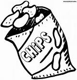 Chips Potato Clipart Chip Drawing Coloring Pages Paintingvalley Cartoon Drawings Explore Webstockreview Print Getdrawings sketch template