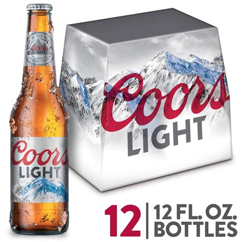 coors light beer american light lager  pack beer  fl oz beer