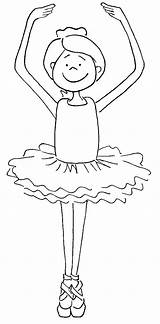 Coloring Ballerina Girl Pages Ballet Dance Dancing Printable Cute Tutu Dancer Kids Drawing Color Little Sheets Girls Print Class Cartoon sketch template