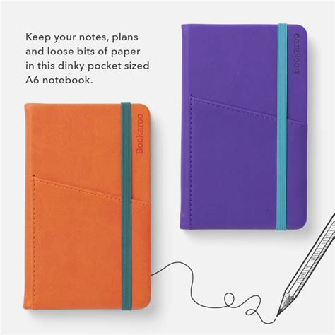 bookaroo pocket notebook stationery lovers notebooks  journals