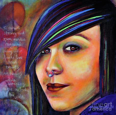 colorful teen  artistic representation   colorful daughter