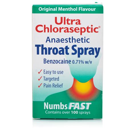 ultra chloraseptic anaesthetic throat spray chemist direct