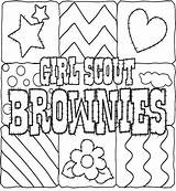 Brownie Scout Scouts sketch template