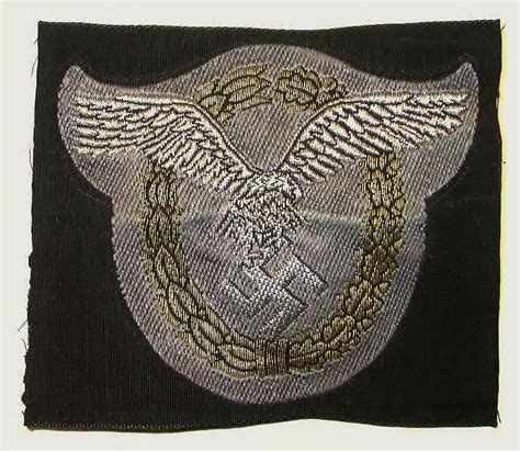 wwii german luftwaffe combined pilots observers badge cloth version