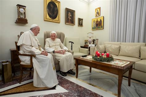 pope francis visits benedict xvi ahead of christmas newsbook