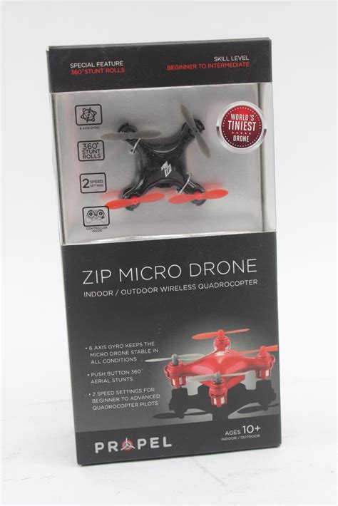 propel zip micro drone wireless quadrocopter model pl  property room