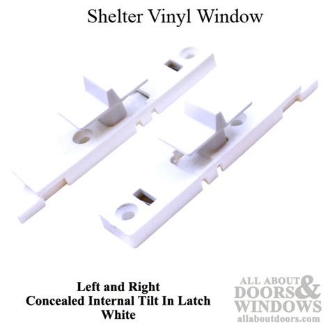 concealed internal tilt  latch  double hung vinyl window white