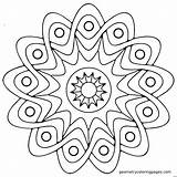 Coloring Pages Easy Fall Bold Getcolorings Printable Mandala Color Kids sketch template