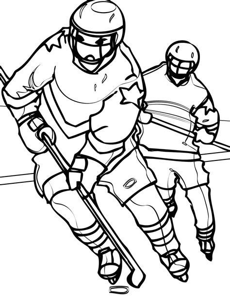 printable hockey coloring pages printable word searches