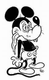 Mickey Mouse Drunk Tattoo Tongue Blistered Long Donald Duck Drawing Tattooimages Biz Zombie Choose Board Uploaded User sketch template