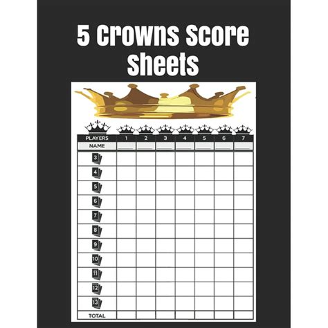 printable  crowns score sheet