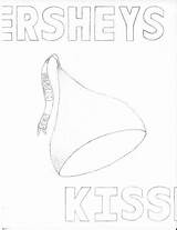 Coloring Hershey Kiss Pages Popular sketch template