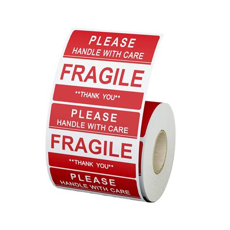 Buy Fragile Stickers [1 Roll 500 Labels] 2 X 3 Handle With Care