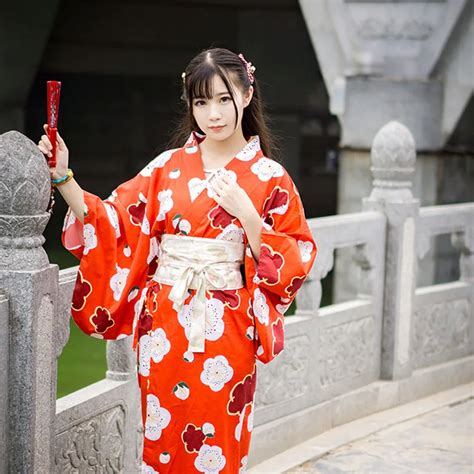 Japanese Dresses For Women Emboridery Traditional Japan Style Kimono