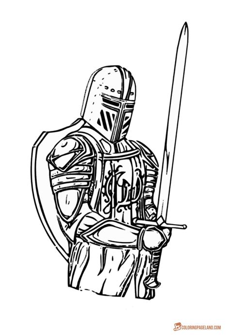 knight drawing sword drawing colouring pages coloring pages  kids