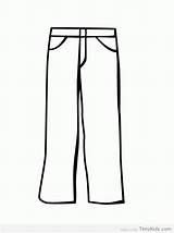 Trouser sketch template