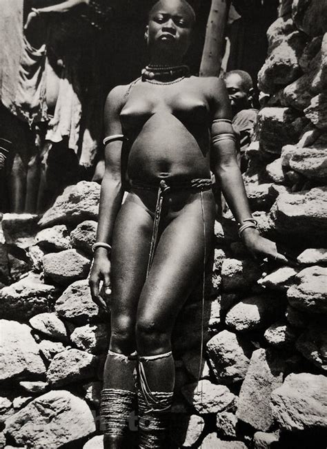 1952 Vintage Print Africa Ethnic Black Negro Tribal Female