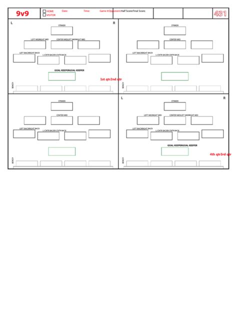 soccer formations printable
