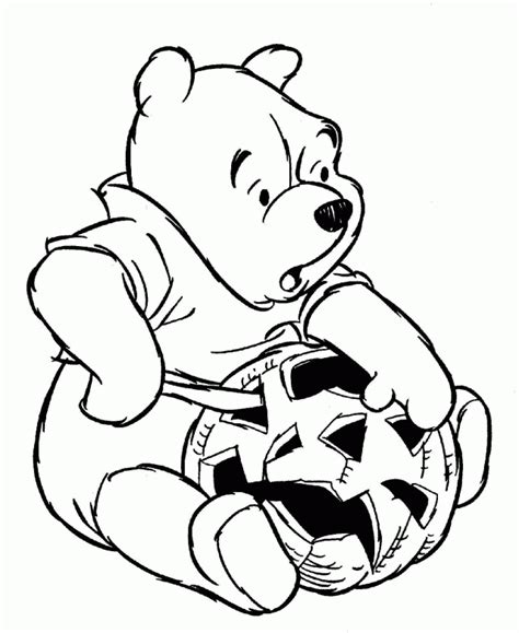 winnie  pooh halloween coloring pages coloring home
