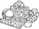 Coloring Christmas Gifts Pages Printable Categories sketch template