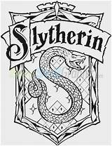 Coloring Slytherin sketch template