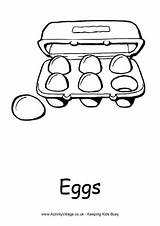 Food Egg Choose Board Colouring Healthy Coloring Pages sketch template