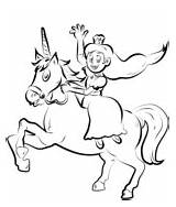 Unicorn Prinzessin Einhorn Desene Colorat Usoare Unicorni Malvorlagen Ausdrucken sketch template