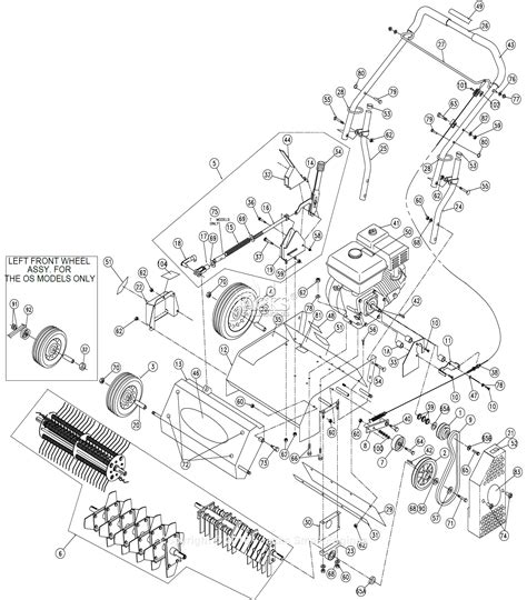 billy goat osh parts diagram  main assembly