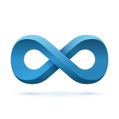 blaue infinitysymbol stock vektor art und mehr bilder von abstrakt abstrakt computergrafiken