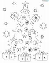 Advent Calendar Christmas Coloring Printable Pages Countdown Kids Drawing Color Calendars Getdrawings Getcolorings Aztec Print Crafts Kindergarten Templates Natal Choose sketch template