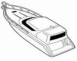 Boat Coloring Pages Speed Boats Motor Fishing Printable Drawing Police Ships Boating Bass Yacht Template Row Color Kids Procoloring Colour sketch template